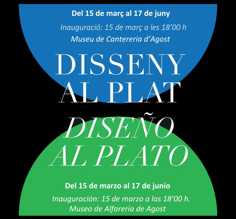 Agost Cartel Exposición Disseny Al Plat Br